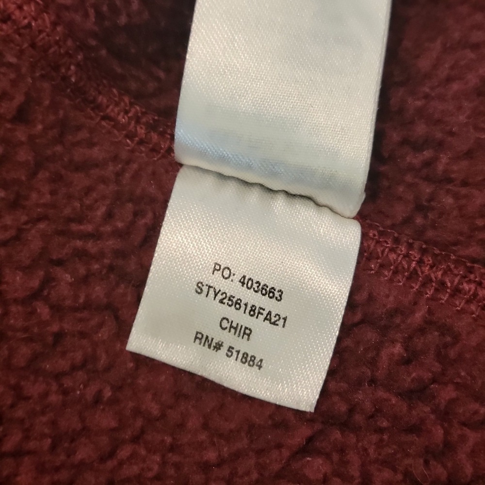 Patagonia Better Sweater 1/4 Zip Fleece Pullover Chianti Burgundy XS 25618 - Picture 6 of 12